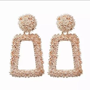 Trendy Metal Rose Gold Vintage Geometric Ea